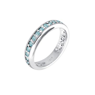 Elli - Bandring Kristalle 925 Sterling Silber Ringe 1 ct Damen