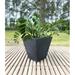 Floridis Zurique Resin Pot Planter Plastic in Black | 13.39 H x 13.78 W x 13.78 D in | Wayfair 10.16.0086