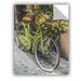 August Grove® Jaquez Bicycle Flower Basket Removable Wall Decal Vinyl in Green | 10 H x 8 W in | Wayfair E23C832E42484C3581A7DDEB212D4FFF