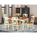 August Grove® Cleobury Butterfly Leaf Rubberwood Solid Wood Dining Set Wood in White | 30 H in | Wayfair AGTG6510 44326773