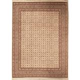 Brown/White 105 x 0.25 in Area Rug - Bokara Rug Co, Inc. Hand-Knotted High-Quality Ivory & Light Green Area Rug Wool | 105 W x 0.25 D in | Wayfair