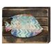 Designocracy Tropical Fish Wall Art Wooden Board Wall Décor in Blue/Brown/Pink | 6 H x 8 W x 1.5 D in | Wayfair 98527-08