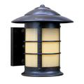 Arroyo Craftsman Newport 1-Light Outdoor Wall Lantern Glass/Metal in Gray | 15.38 H x 13.75 W x 14.75 D in | Wayfair NS-14TN-S