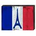 Designocracy Flag of France Rustic Wooden Wall Décor in Blue/Brown/Red | 6 H x 8 W x 1.5 D in | Wayfair 85099-FR-08