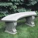 Astoria Grand Millar Stone/Concrete Garden Outdoor Bench Stone/Concrete in Brown | 18.5 H x 54 W x 16 D in | Wayfair