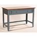 Bay Isle Home™ Willman Solid Wood Writing Desk Wood in Blue/Yellow | 32 H x 47.5 W x 23.75 D in | Wayfair BAYI6100 34762113