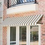 Awntech Slope Window Awning Wood/Woven Acrylic in White | 16 H x 88.5 W x 30 D in | Wayfair ER1030-WH-7LW