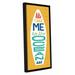 Breakwater Bay 'Beach Bums Surf Board IV' Framed Graphic Art Print on Canvas in Blue/Yellow | 12 H x 6 W x 2 D in | Wayfair BAYI7658 38026341