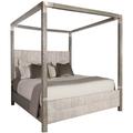 Bernhardt Palma Solid Wood Low Profile Canopy Bed Wood in Brown/Gray | 90 H x 81 W x 88 D in | Wayfair K1263