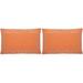 Brayden Studio® Melgoza Paisley Cotton Throw Pillow Cotton in Orange | 12 H x 20 W x 2.5 D in | Wayfair BRSD3743 26283272