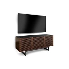 BDI Corridor TV Stand for TVs up to 70" Wood/Glass/Metal in Brown | 28.25 H in | Wayfair 8177 CWL