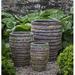 Bungalow Rose Doireann 3-Piece Glazed Terracotta Pot Planter Set Clay & Terracotta in Green | 26 H x 20 W x 20 D in | Wayfair BLMK2136 43897318