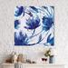 Latitude Run® 'Indigo Swirl II' Painting Print on Wrapped Canvas in Blue | 18 H x 18 W x 1.5 D in | Wayfair BNRS6389 39985159