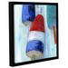 Breakwater Bay 'Nautical Buoys' Framed Painting Print on Wrapped Canvas in Blue/Red/White | 10 H x 10 W x 2 D in | Wayfair BRWT6847 33617055