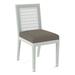 Braxton Culler Pine Isle Side Chair Upholstered/Wicker/Rattan/Fabric in White/Brown | 36 H x 18 W x 24 D in | Wayfair 1023-028/0863-91/BISQUE