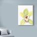 Bay Isle Home™ 'Small Orchid Beauty II' Acrylic Painting Print on Wrapped Canvas in Gray/Green | 19 H x 14 W x 2 D in | Wayfair