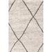 White 24 x 0.75 in Area Rug - Dash and Albert Rugs Numa Geometric Hand-Knotted Wool Beige/Brown Area Rug Wool | 24 W x 0.75 D in | Wayfair