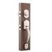 Copper Creek Handleset w/ Single Cylinder Deadbolt & Copper Creek Door Lever & Colonial Rosette in Gray | 17.5 H x 3.5 W x 6.325 D in | Wayfair