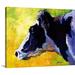 August Grove® Draisey Holstein' by Marion Rose Painting Print on Canvas in Black/White/Yellow | 16 H x 20 W x 1.25 D in | Wayfair