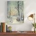 Charlton Home® 'Winter Breakfast' Painting Print on Wrapped Canvas in Brown/Green/White | 24 H x 18 W x 2 D in | Wayfair