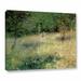 Charlton Home® 'Spring At Chatou, 1872' by Pierre Renoir Painting Print on Wrapped Canvas in Green | 8 H x 10 W x 2 D in | Wayfair