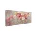 Charlton Home® 'Wild Poppies I' Painting Print on Wrapped Canvas in Gray/Pink | 12 H x 24 W x 2 D in | Wayfair D93DCFEC762B4360B958ACFCC529A9B9