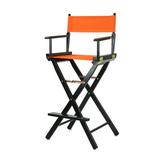 Casual Home Folding Director Chair w/ Canvas Solid Wood in Orange/Black/Yellow | 45.5 H x 23 W x 19 D in | Wayfair CHFL1215 33418047