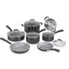 Cuisinart Ceramica XT 11 Piece Non Stick Cookware Set Non Stick/Aluminum in Red/Brown | Wayfair 54C-11R