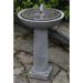 Campania International Hydrangea Concrete Leaves Birdbath Fountain Concrete in Gray | 30.25 H x 20.5 W x 20.5 D in | Wayfair FT-248-PN