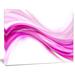 Design Art Abstract Downward Waves - Wrapped Canvas Graphic Art Print Canvas, Cotton in Pink | 8 H x 12 W x 1 D in | Wayfair PT8225-12-8