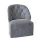 Slipper Chair - Duralee Chloe 27" Wide Slipcovered Slipper Chair Polyester in Blue | 32 H x 27 W x 29 D in | Wayfair WPGOS1664-010.DV15862-246