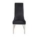 Direct Marketplace Gianna Side Chair Faux Leather/Upholstered in Black | 50 H x 20 W x 23 D in | Wayfair AC-72474