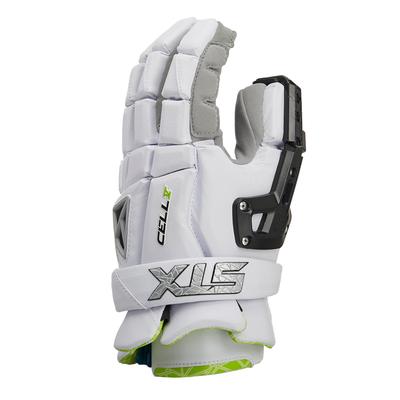 STX Cell V Lacrosse Goalie Gloves White