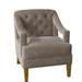 Armchair - Duralee 26" Wide Down Cushion Armchair Cotton in White/Black/Brown | 32.5 H x 26 W x 31 D in | Wayfair WPG30-790.21112-101.Casual Brown