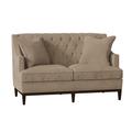 Duralee Carmel 60" Recessed Arm Loveseat Other Performance Fabrics in Brown | 38 H x 60 W x 34 D in | Wayfair WPG10-612-60.15739-14.Casual Brown