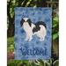 Caroline's Treasures Cavalier King Charles Spaniel Welcome 2-Sided Polyester 15 x 12 in. Garden Flag in Blue | 15 H x 11.5 W in | Wayfair CK6005GF