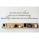 Design W/ Vinyl You Know You're In Love When You Can'T Fall Asleep Wall Decal Vinyl in Gray | 6 H x 20 W in | Wayfair OMGA7121481