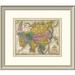 East Urban Home 'Map of Asia, 1839' Framed Print Paper in Yellow | 20 H x 24 W x 1.5 D in | Wayfair EASN3595 39505618