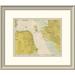 East Urban Home 'Nautical Chart - San Francisco Bay Ca. 1975 - Sepia Tinted' Framed Print Paper | 20 H x 24 W x 1.5 D in | Wayfair