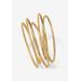 Women's 5-Piece Bracelet Set by PalmBeach Jewelry in Gold