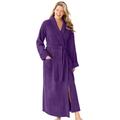Plus Size Women's Long Terry Robe by Dreams & Co. in Rich Violet (Size 4X)