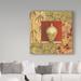 Charlton Home® 'Asian Breeze 8' Acrylic Painting Print on Wrapped Canvas in Brown/Red | 14 H x 14 W x 2 D in | Wayfair