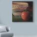 East Urban Home 'Apple Tomato' Acrylic Painting Print on Wrapped Canvas in Green/Red/Yellow | 14 H x 14 W x 2 D in | Wayfair