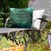 East Urban Home You are Enough Indoor/Outdoor Throw Pillow Polyester/Polyfill blend in Green | 16 H x 16 W x 3 D in | Wayfair