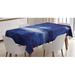 East Urban Home Ambesonne Fantasy Tablecloth, Night Sky w/ Moon Falling Stars Clouds Horizon Mysterious Space Art | 52 D in | Wayfair