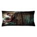 East Urban Home Zombie Indoor/Outdoor Lumbar Pillow Cover Polyester in White | 16 H x 36 W x 0.1 D in | Wayfair D4CD719083C24E7ABB859FEFCB47B0AB