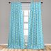 East Urban Home Ambesonne Yellow & Blue Curtains, Cartoon Chamomiles Blooms & Dots Fresh Spring Season Elements | 63 H in | Wayfair