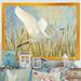 East Urban Home 'Snowy Egret in Flight VII' - Picture Frame Print on Canvas in Green | 12 H x 20 W x 1 D in | Wayfair