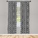 East Urban Home Lattice Geometric Semi-Sheer Rod Pocket Curtain Panels Polyester | 84 H in | Wayfair 07A6E90AAA73477E861DB6C8295A24A5
