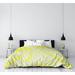 East Urban Home Raleigh North Carolina Districts Single Reversible Duvet Cover Microfiber in Yellow | Queen Duvet Cover | Wayfair